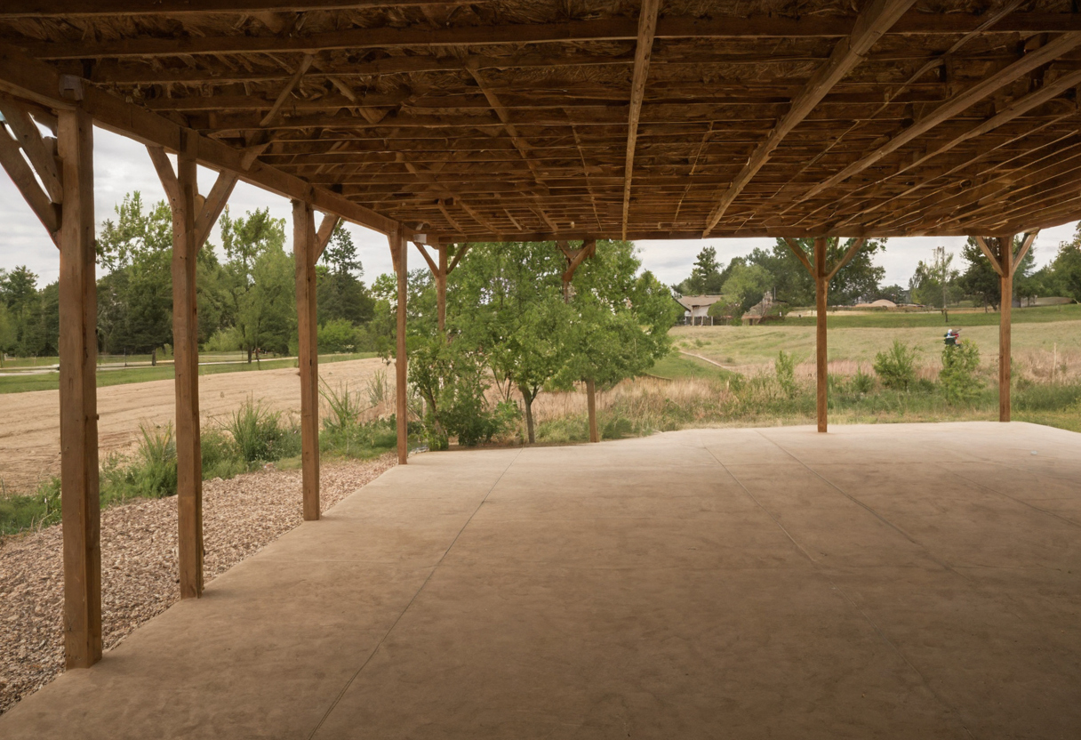 Stacked bearing lines simplify the residential structural load path editorial visual